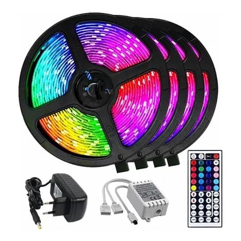 Fita LED colorido controle bivolt 5m
