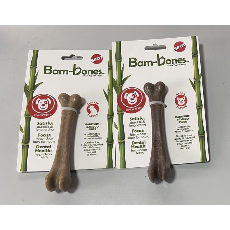 Brinquedo Para Cachorros Caes Mordedor Resistente BambooBone Osso