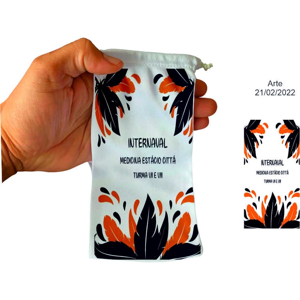 kit 20 30 50 Saquinho Case Para Óculos De Sol  Atacado Personalizado Estojo Resistente Ante risco sublimação