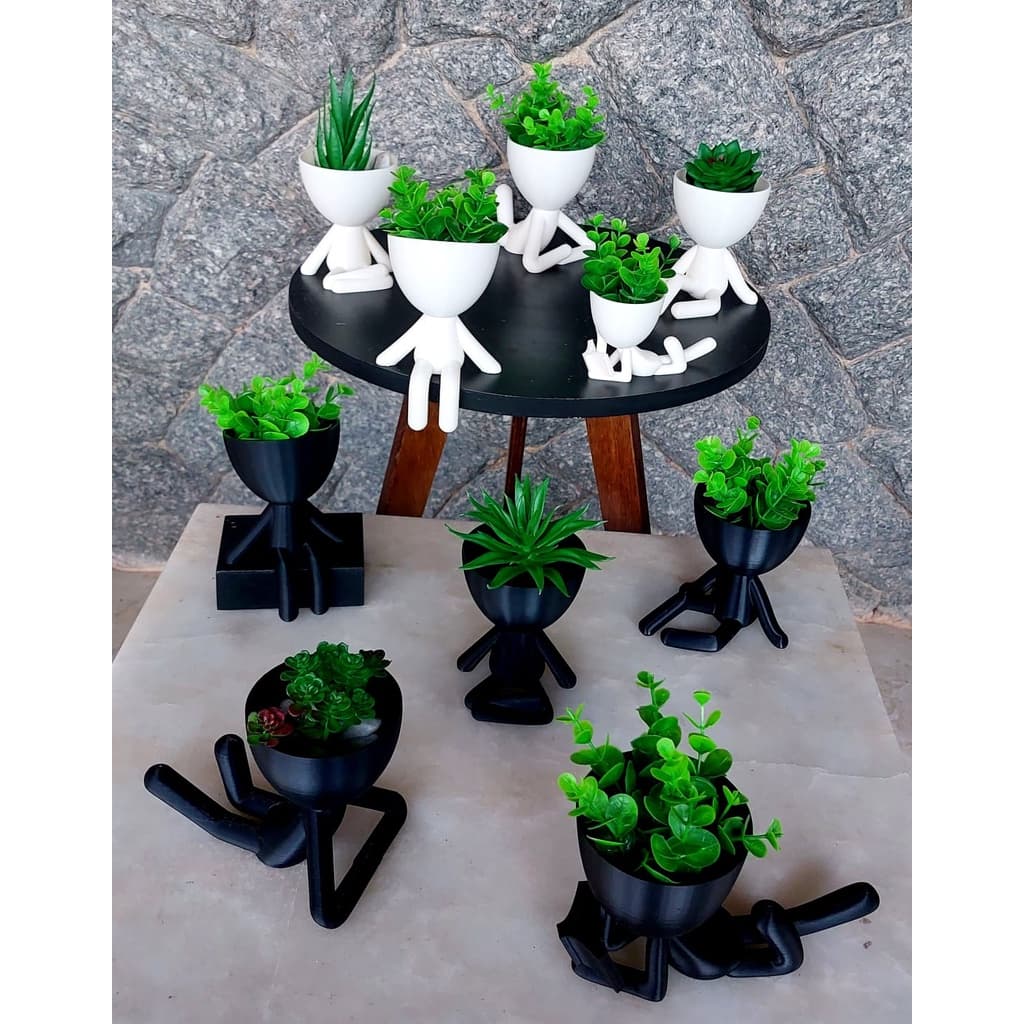Kit com 10 Vasinhos Decorativos P 6cm Robert Plant para Suculentas e Cactos