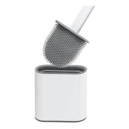 Escova Sanitária De Silicone Vaso Base Para Banheiro Privada Com Suporte Sanitário Limpador Flexivel