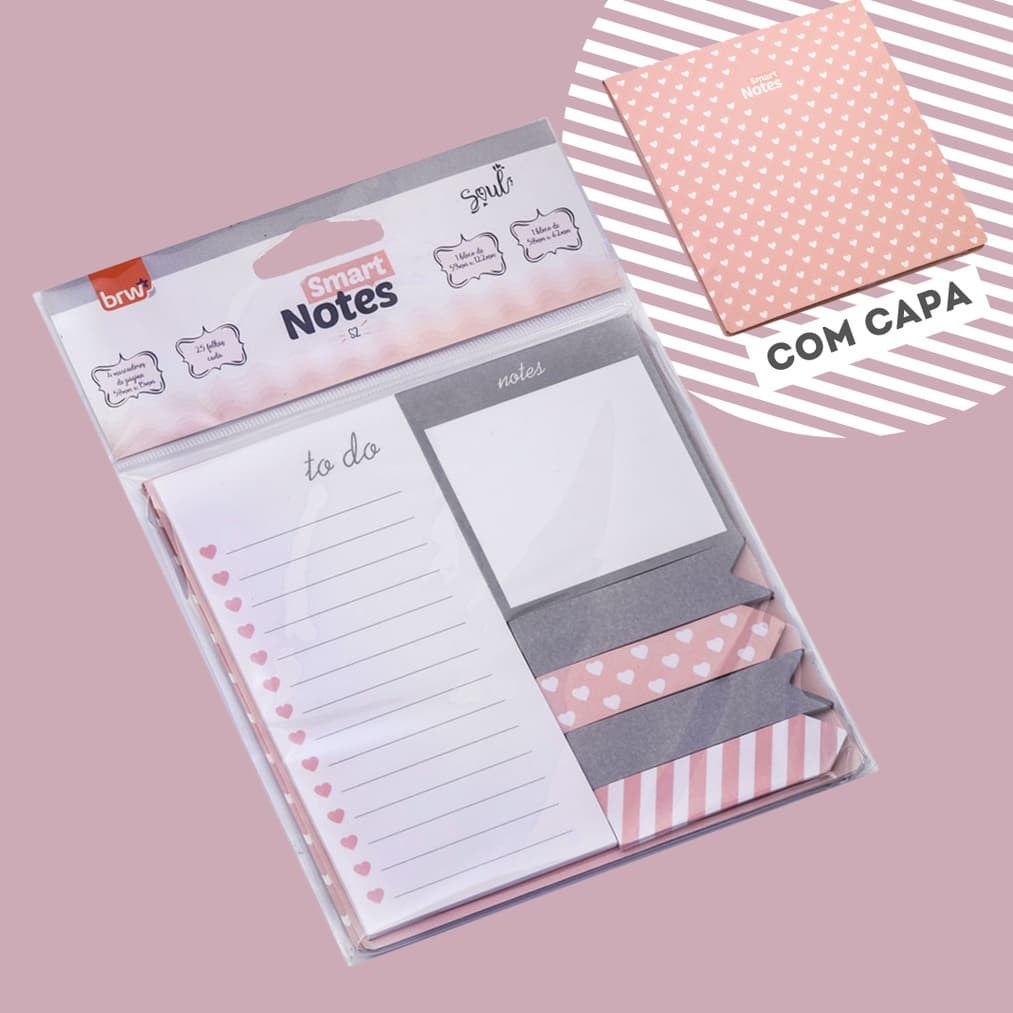 Smart Notes S2 com 6 Blocos - BRW (Bloco de Notas, Coração)