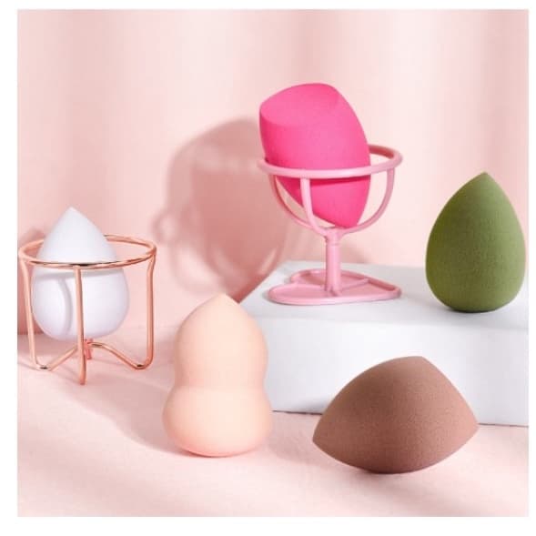 Kit Com 7 Esponja Maquiagem Tipo Blender P/ Base,Corretivo - Esponja Maquiagem Gota Top
