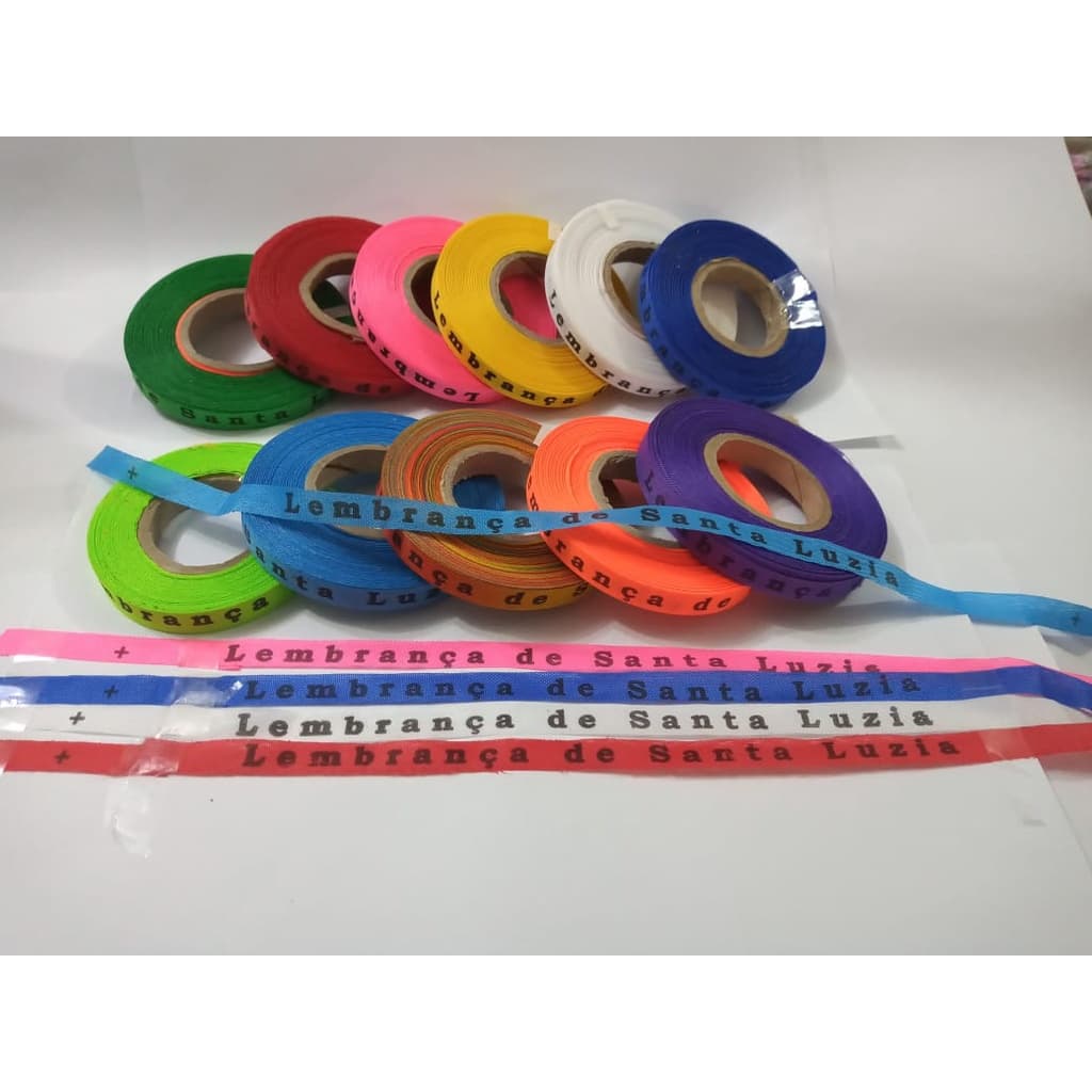 25 Fitas Santa Luzia originais cortadas e sortidas