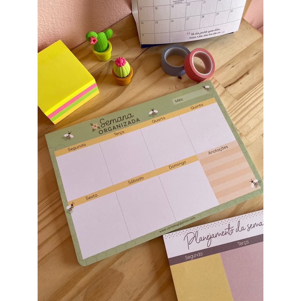Bloco Planner Semanal