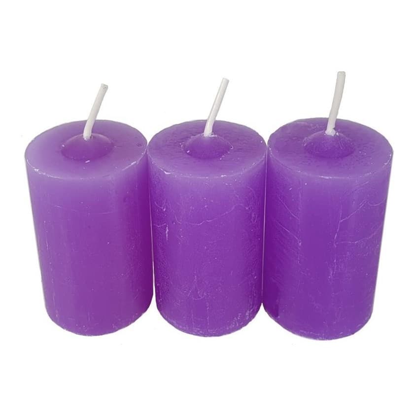 Kit 9 Velas Aromaticas Perfumadas Com Aroma De Lavanda