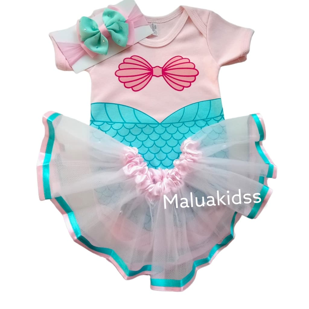 Body Bebe Infantil Personagem Pequena Seria Tule E Laço Mesversário/fantasia