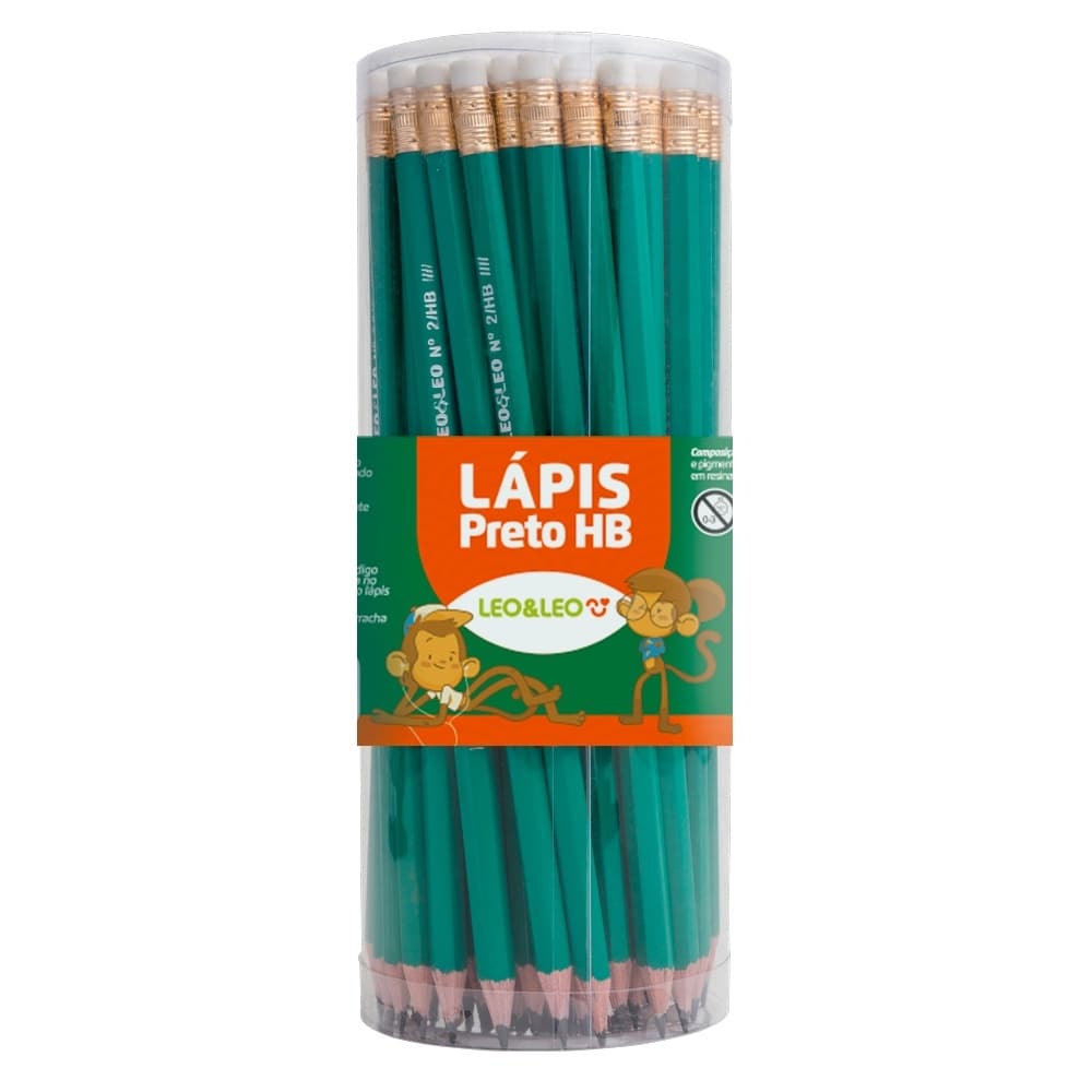 Lápis Grafite HB Verde c/ Borracha POTE C/ 72 unidades