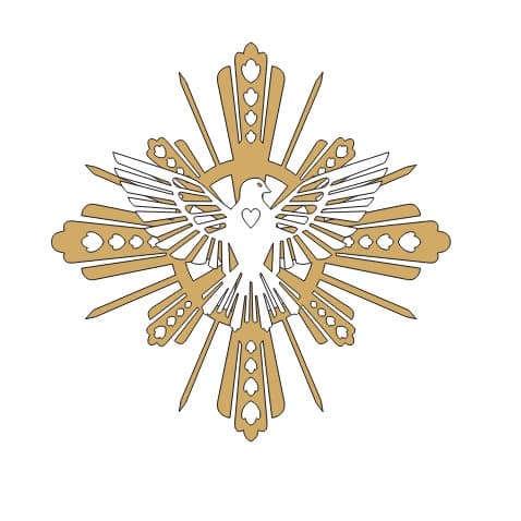 Divino espirito santo aplique de parede c/ dupla face