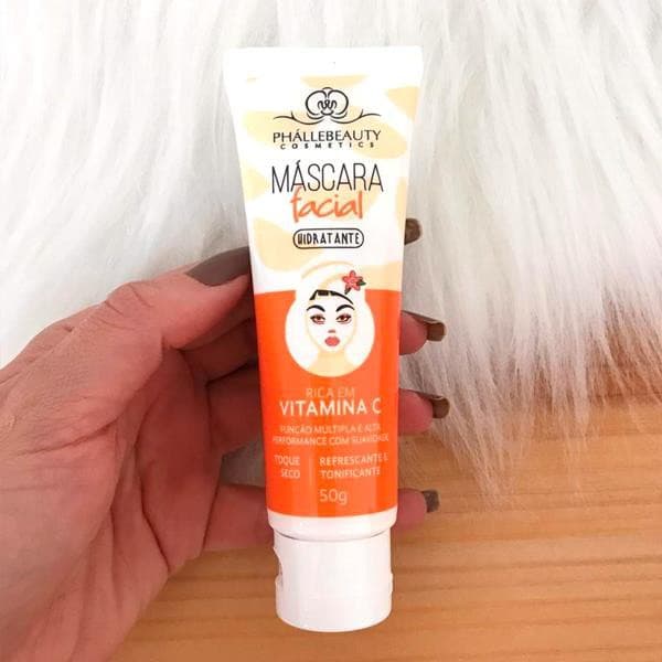 Máscara Facial Hidratante Vitamina C Bisnaga - PhálleBeauty