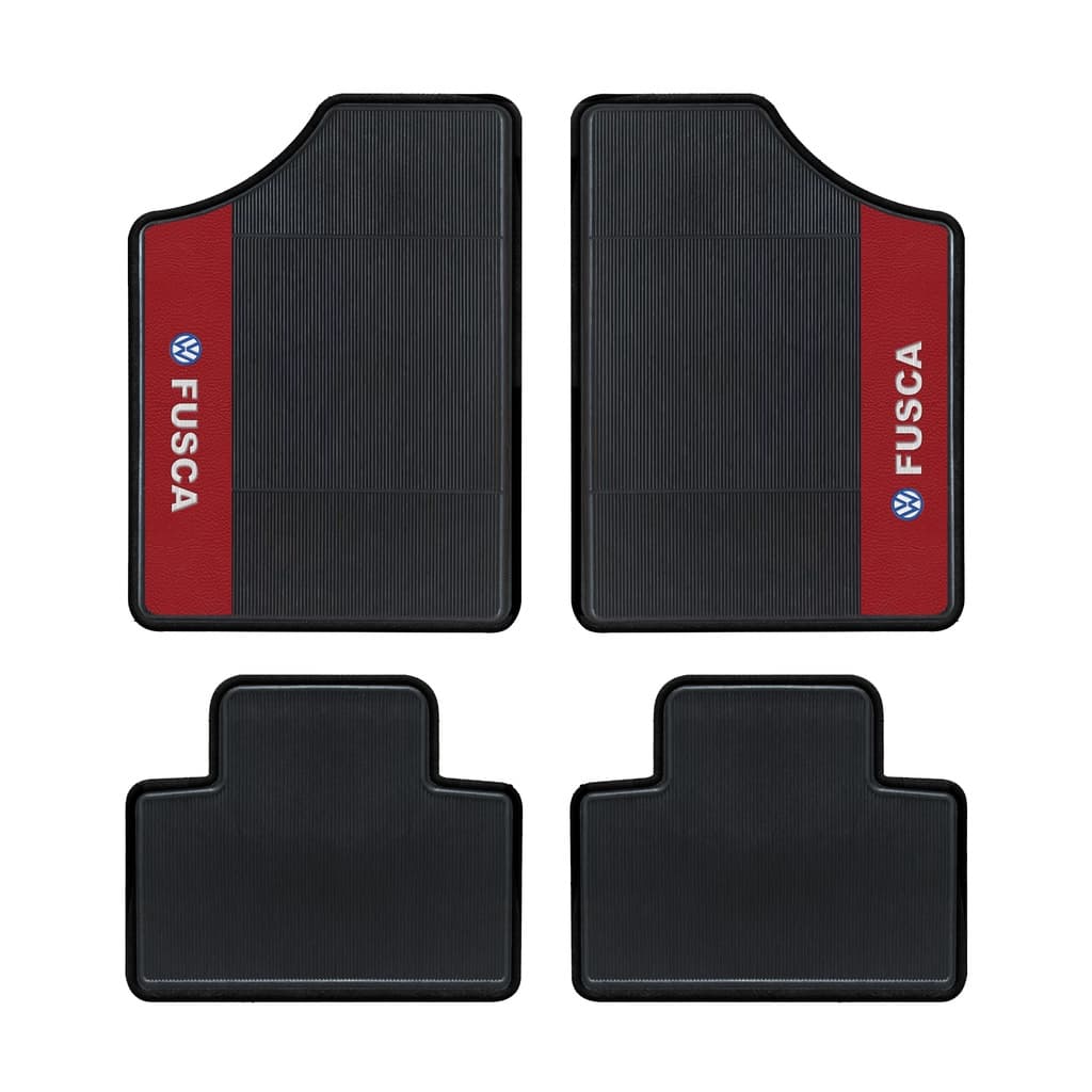 Kit 4 Tapetes Para Carro Fusca 1950 Ao 1996 Novo Preto Carpete Personalizado