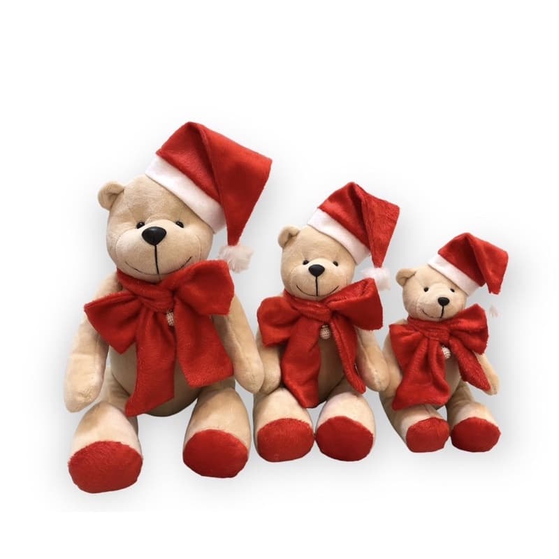 urso de pelúcia urso de natal urso natalino urso para decoração