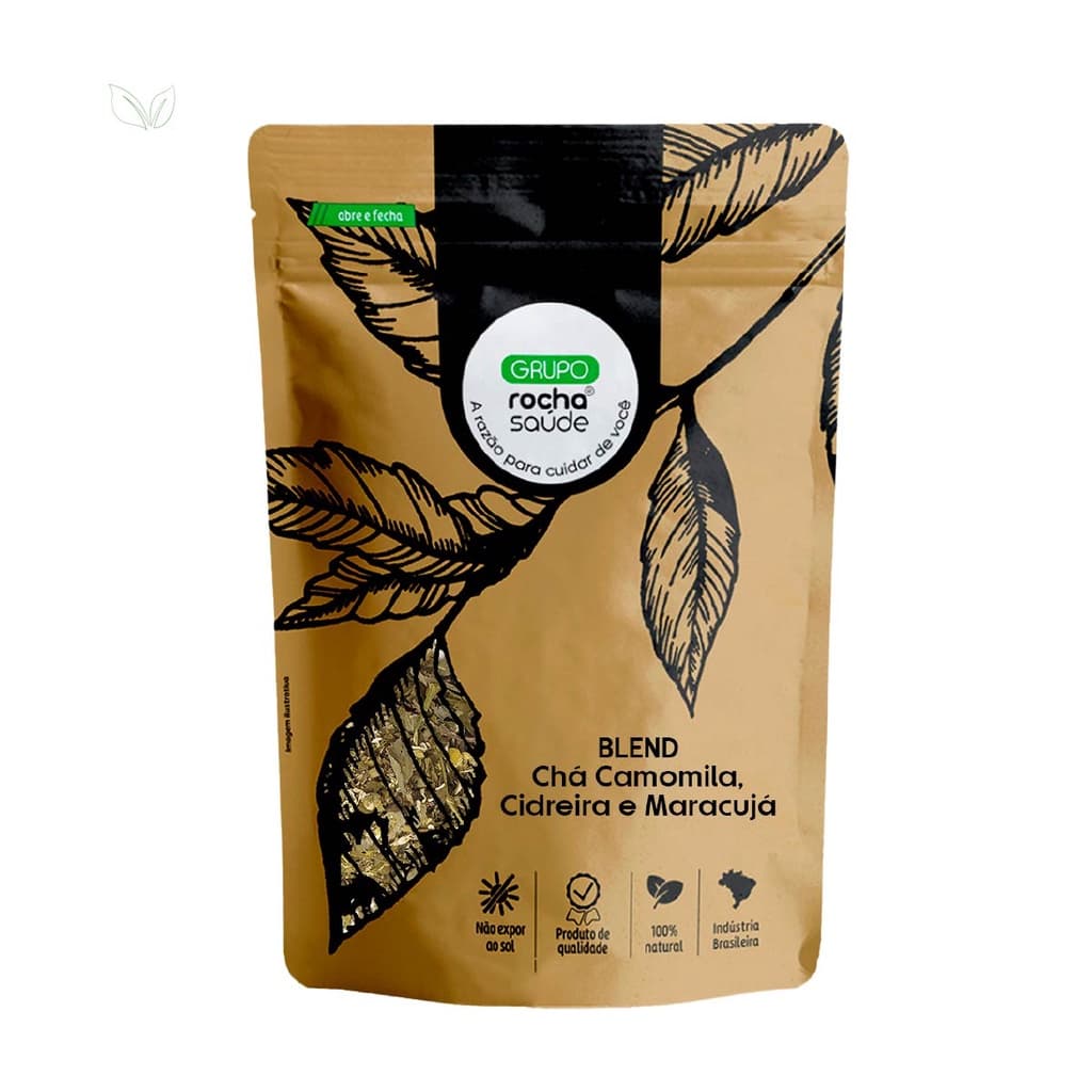Blend - Chá Camomila, Cidreira e Maracujá - 100% Natural - Alta Qualidade