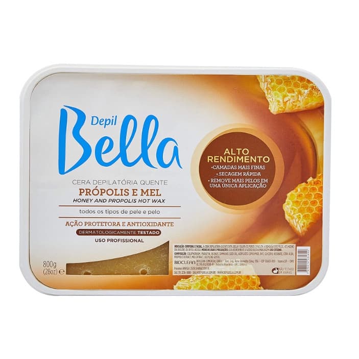 Cera Depilatória Depil Bella 800 Alto Rendimento Propolis e Mel