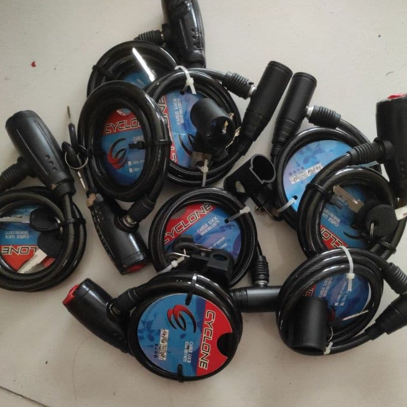 Travas De Bicicleta Em Espiral De 8 mm E 10 Segurança Para Bicicletas