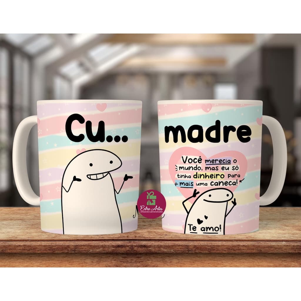 Caneca flork cumadre divertida engraçada comadre