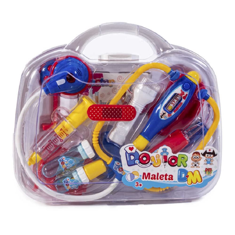 Kit Médico Infantil Maleta Doutor DMToys6174 14 Luz Som