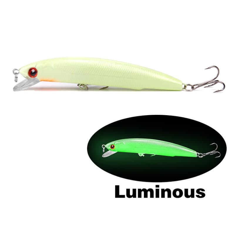 12cm 17g Isca Artificial Luminosa De Manivela Oceânica Balanço E Gancho De