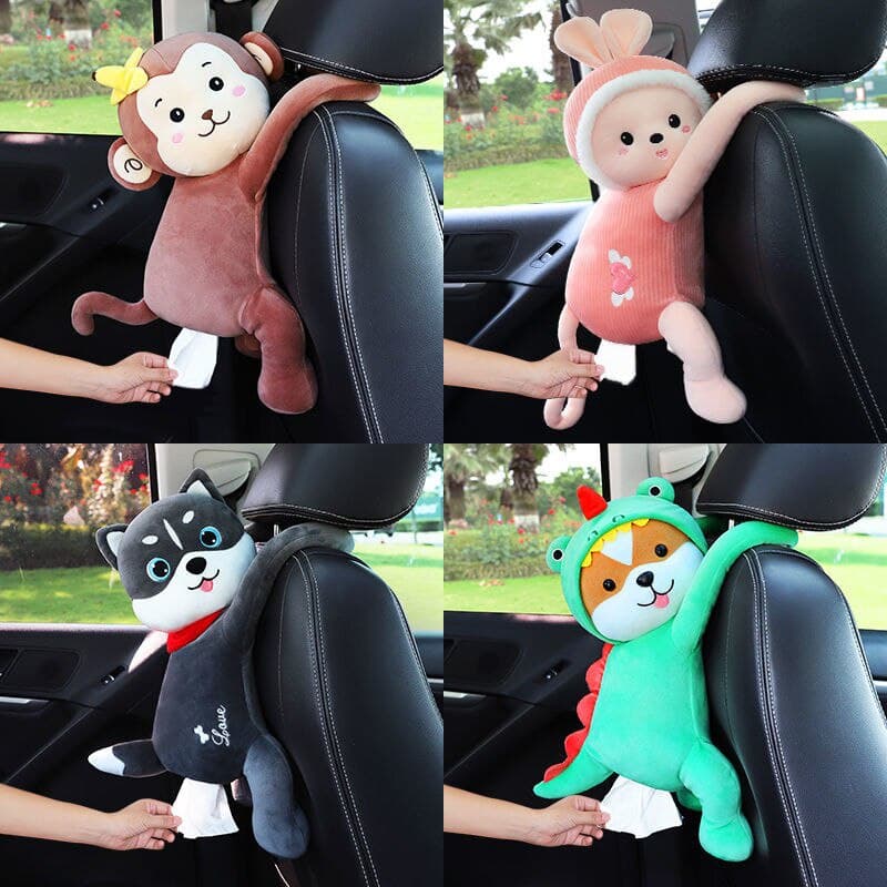 Criativo Caixa De Tecido Do Carro Pendurado Braço Gaveta Capa Bonito Decoração interior Produtos daquan