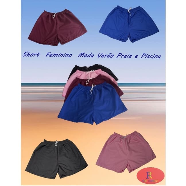 Short Tactel Feminino , leve e soltinho , shortinho para academia , saída de praia , moda verão , roupa de academia ,  bermuda tactel