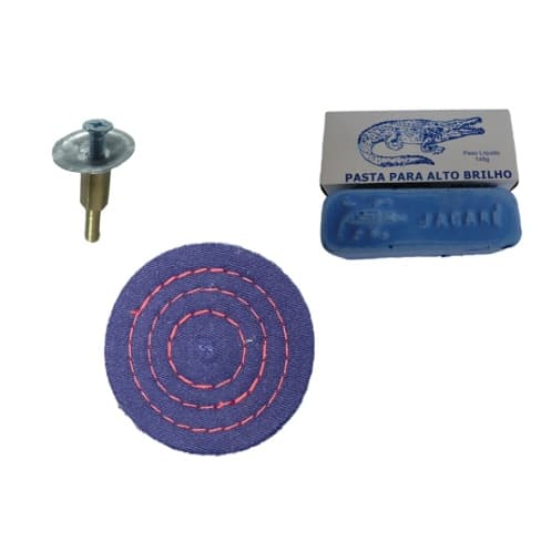 Kit Polimento Adaptador Massa Rodopano 3 Polegadas
