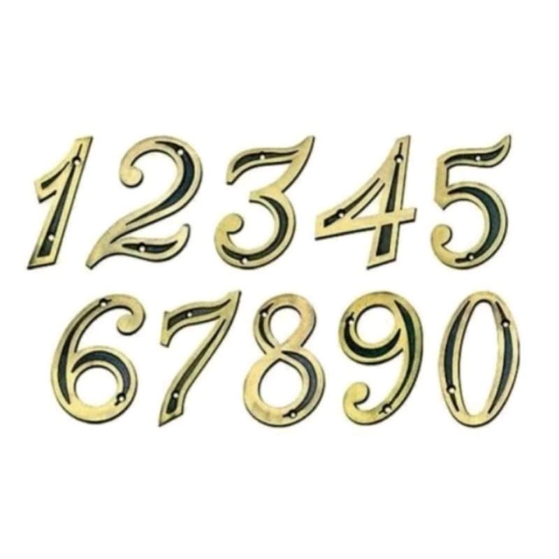 Número e Letra para Casa Residencial Colonial Emave