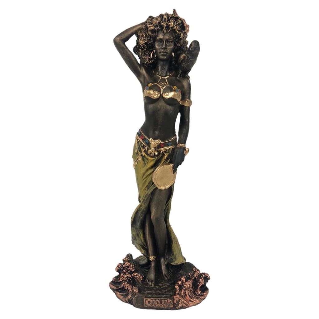 Imagem Orixá Oxum Estatueta Umbanda Candomblé 22cm