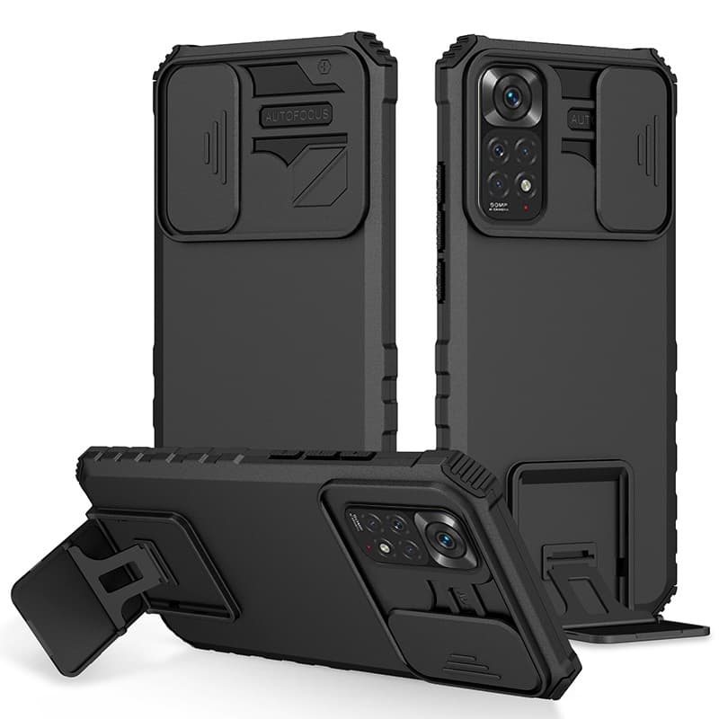 Capa Xiaomi Redmi Note 11 11S 11 Pro 4G 5G Porta Janela Deslizante À Prova De Queda Dura Para Câmera
