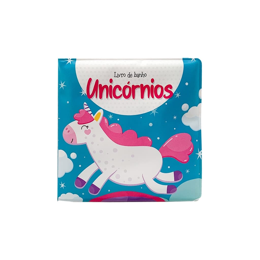 Livro De Banho - Pequenos Unicórnios - Com Apito Infantil