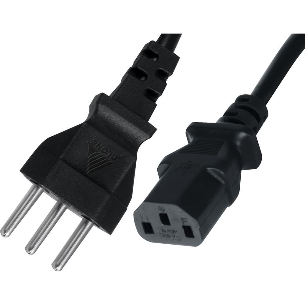 cabo de força para PC e monitor