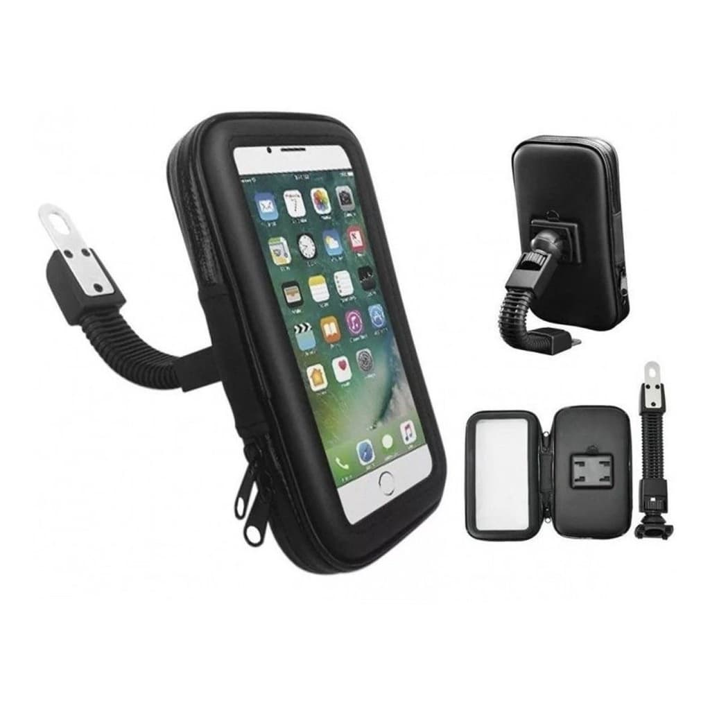 Suporte De Celular Moto Retrovisor Prova Da Água
