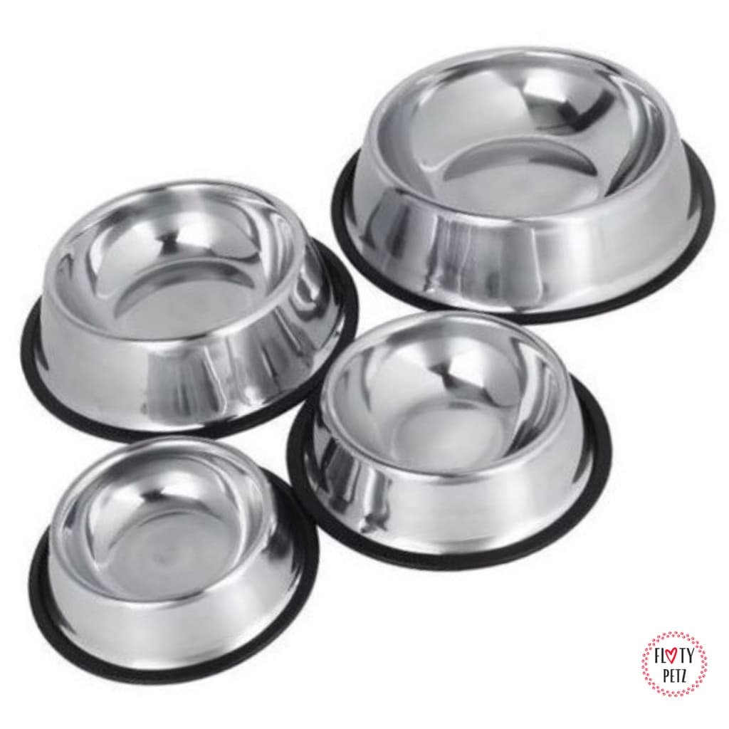 Comedouro Ração Água Pets Inox Cão Gato Tigela Pote Bebedouro Cachorro