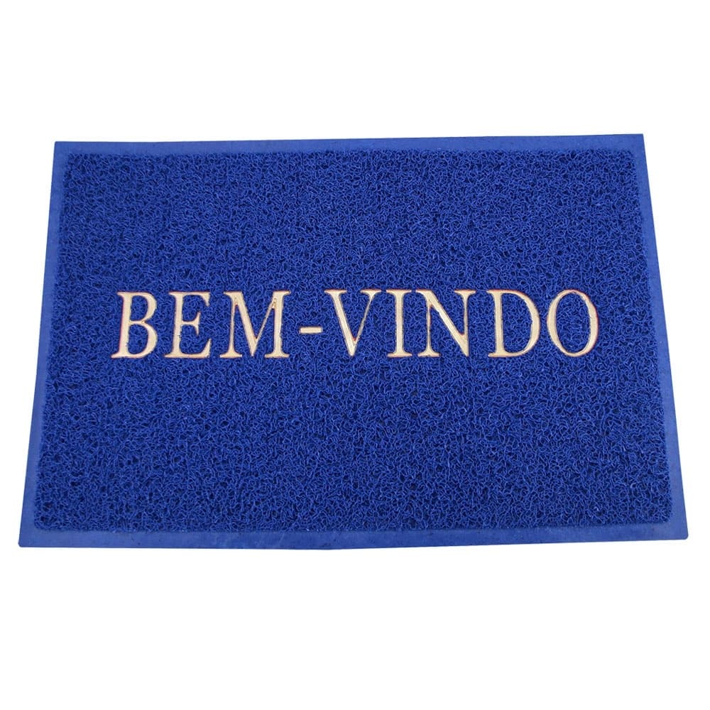 Tapete Capacho Bem Vindo Antiderrapante 37 x 57 cm Clink