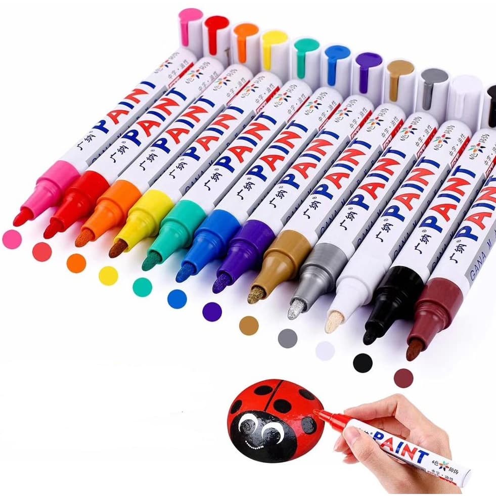 1 Caneta Permanente A Prova D'água Paint Marker