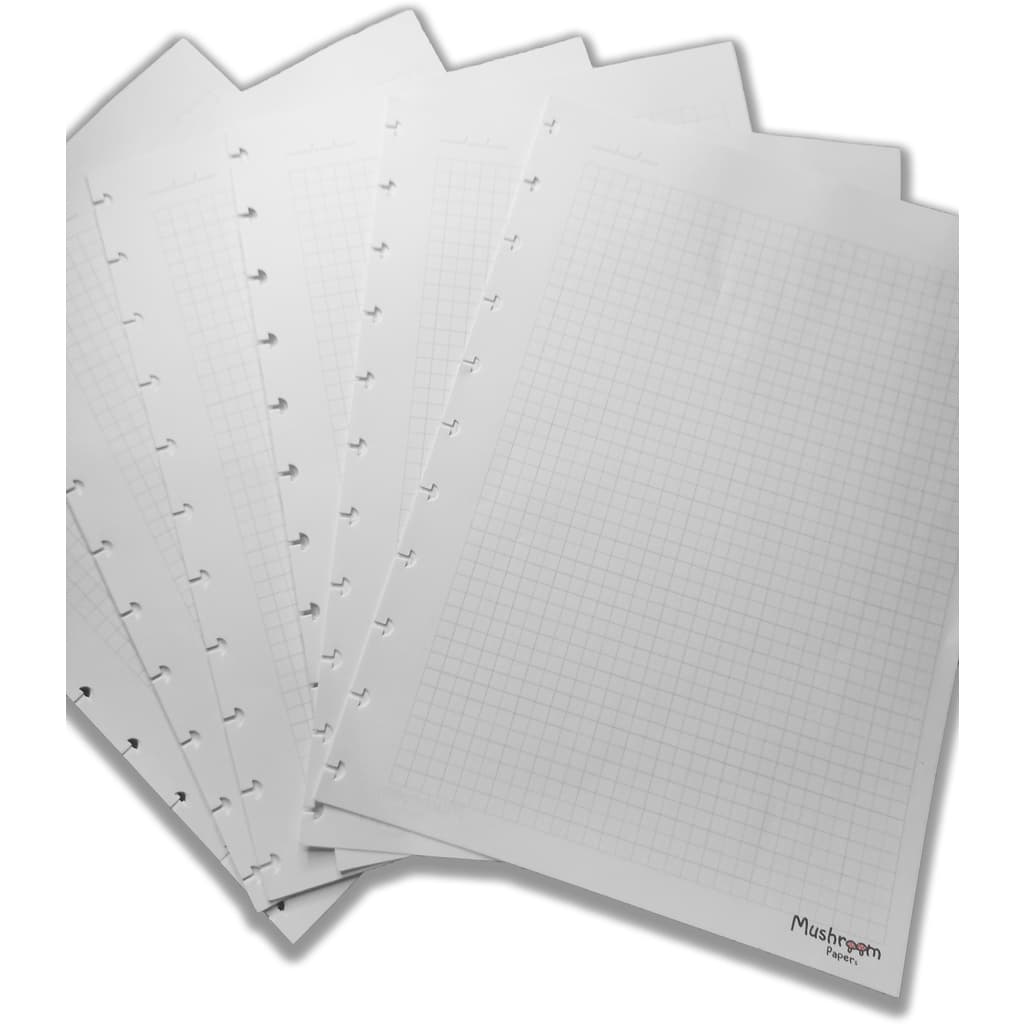 Folha Quadriculada Grande refil de caderno inteligente caderno infinito furo cogumelo A4