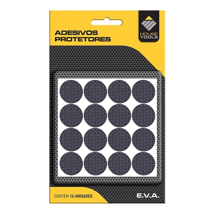 Feltro Protetor de Móveis Quinas Redondo Auto Adesivo Eva Kit c/32 unidades