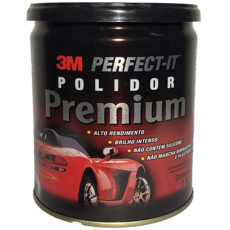 Massa de Polir Base D’Agua 1kg 3M Premium Polimento Brilho Auto Automotivo
