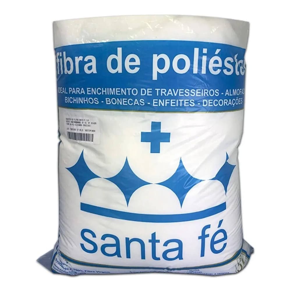 Fibra de Poliester Virgem Siliconada Santa Fé  PCT 500G