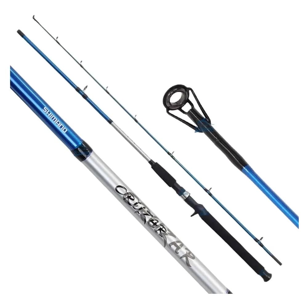 VARA CARRETILHA SHIMANO CRUZAR BLUE 1,98M 10-20LB - 2 PARTES