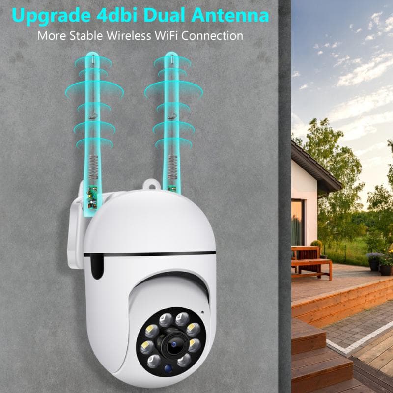 Câmera IP 2.4 WIFI 4x zoom De Vigilância Externa Visão Noturna Colorida Monitoramento De Segurança mini Nova