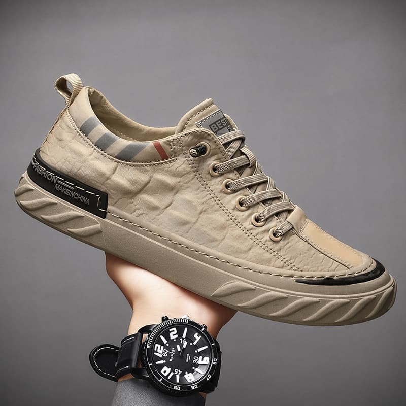 Tênis De Moda Masculina Casual Malha Confortável Esportivo Respirável Elástico Vulcanizado Sapatos Planos Masculinos