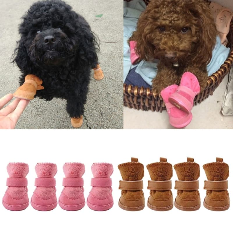 Alilin Sapatos De Inverno Para Animais De Estimação Botas Cães De Neve E Gelo Ao Ar Livre Antiderrapante Sapato Sma