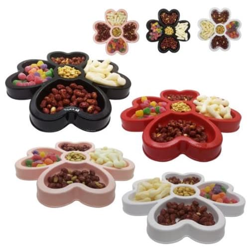Petisqueira Trevo C/ 5 Cavidades P Petiscos Fondue Molheira