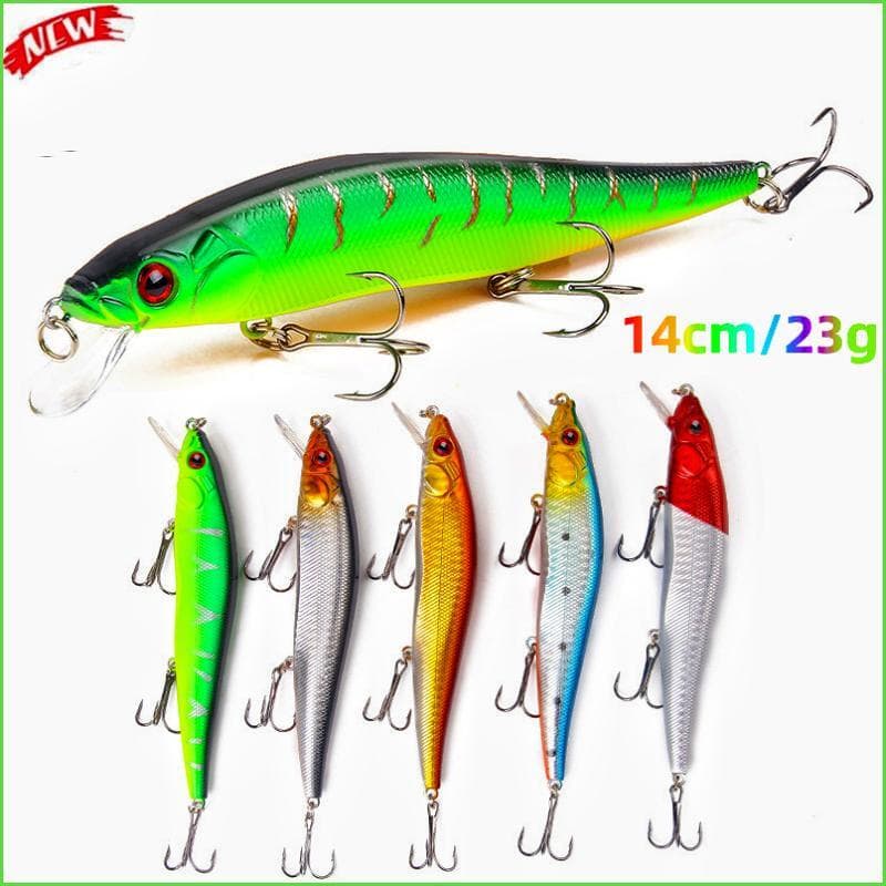 Isca Artificial 14cm/23g De Minnow Para Água Doce Do Mar
