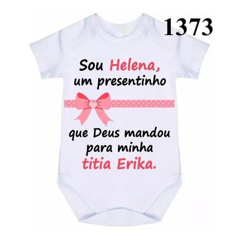 Body Bebe Infantil Personalizado Frases Titia