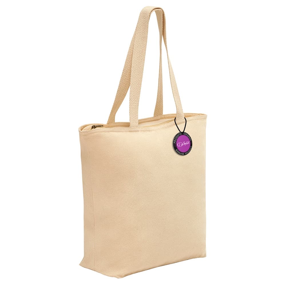 Sacola Ecobag em Algodão com Zíper Safe TopGet