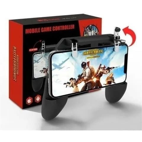 Controle adaptador joystick gamer com gatilho para celular W11+ Controle R1 L1 Mobile Pubg Free Fire