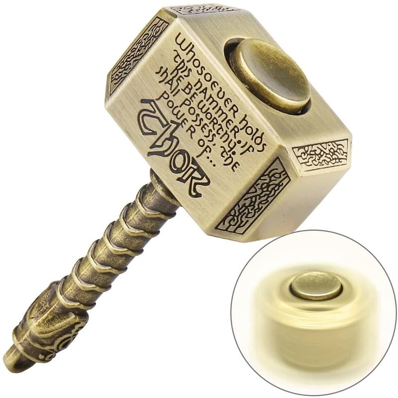 Fitget Dedo Giroscópio Rotador Metal Martelo Descompressão Anti Ansiedade Brinquedos Presente De Natal Adulto Crianças D