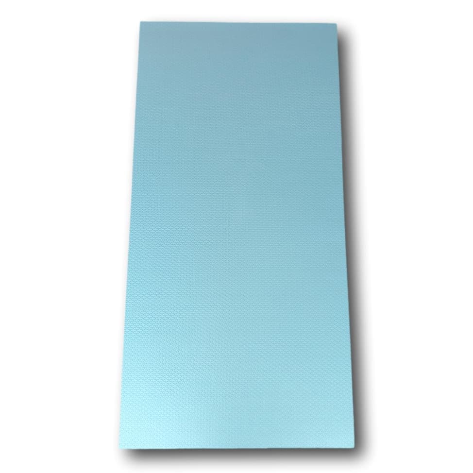 Colchonete EVA Tapete Tatame Ginástica Yoga 100x50x1cm 10mm Azul Alasca Bebê