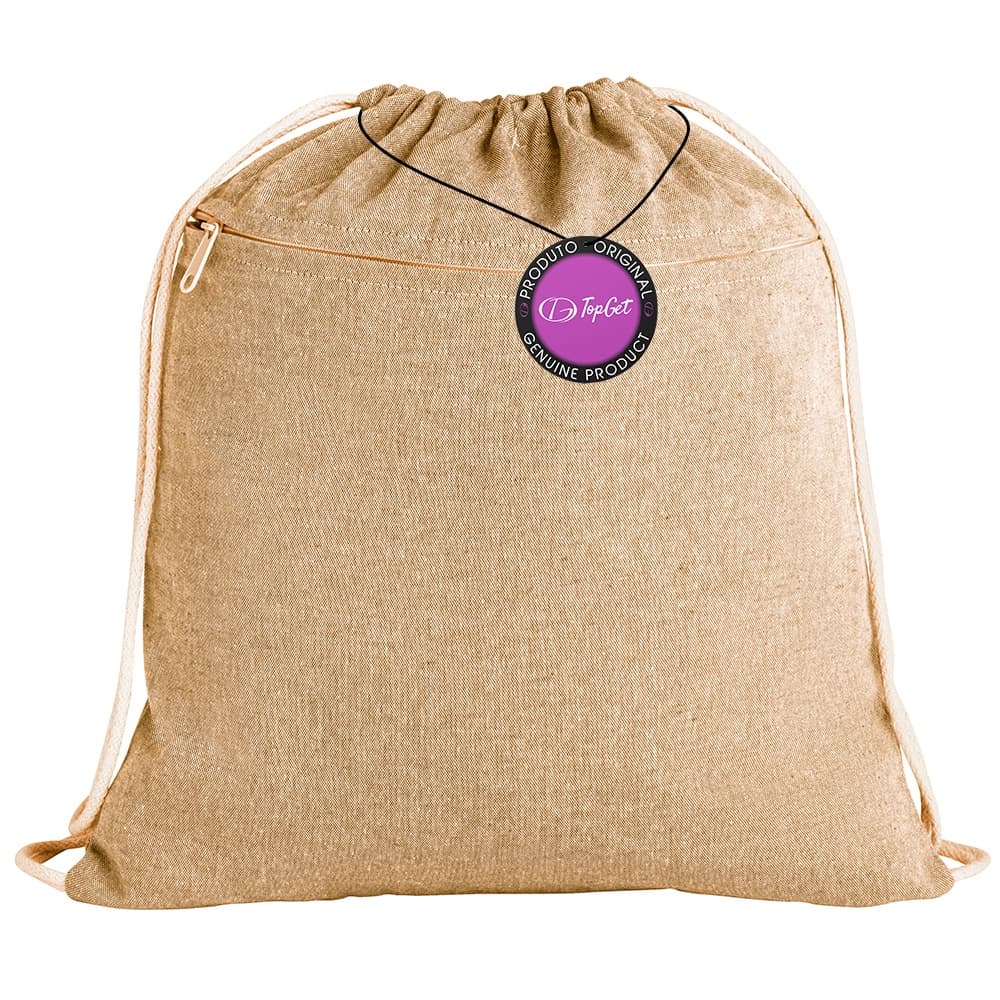 Mochila tipo Saco Gym Sack em Algodão Reciclado 37x41cm Lade TopGet